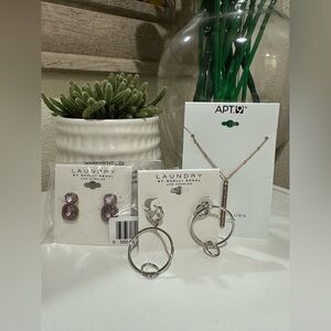 Jewelries Bundle of 3: Necklace and 2 Earrings